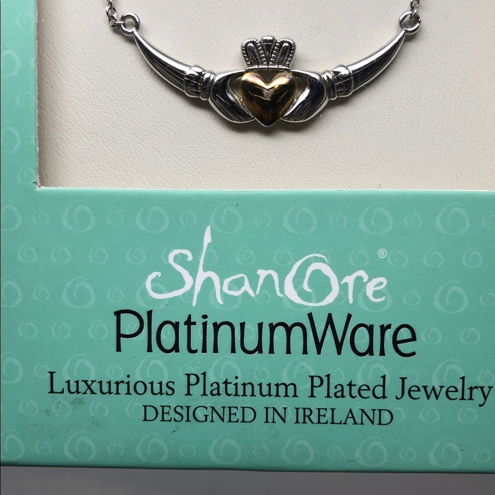 NEW ShanOre Platinum Plated Necklace Designed In Ireland - Picture 9 of 9